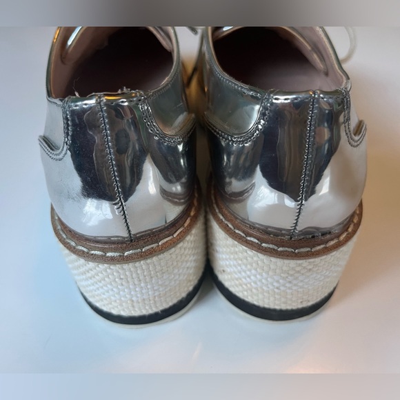 Zara Metallic Platform Derby Shoes - Picture 5 of 13